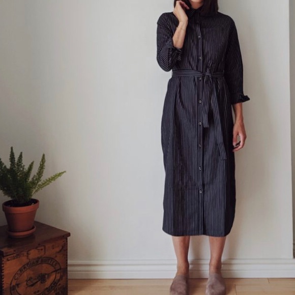 KOTN Dresses & Skirts - KOTN striped shirt dress 6